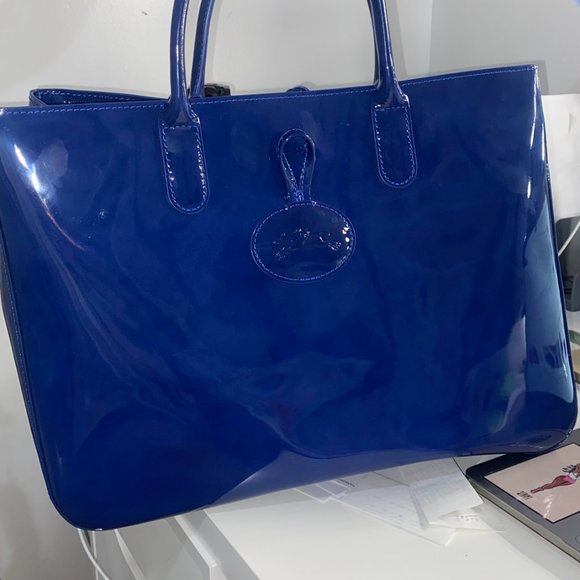 Longchamp Blue ROSEAU ESSENTIAL LARGE Tote Bag for SALE! - Picture 11 of 15